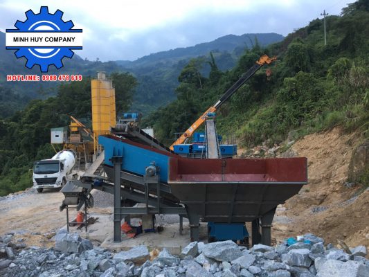 Dây chuyền máy nghiền cát công suất 50-60 tấn/giờ tại Quảng Nam
